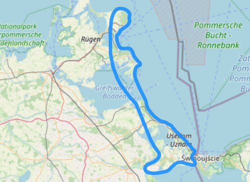 Route D Usedom und Kreideküste von Rügen