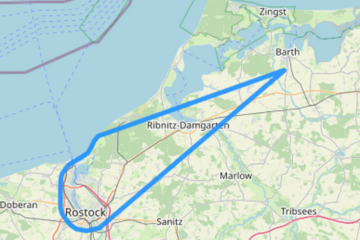 Rundflug D Rostock - Warnemünde - Graal Müritz