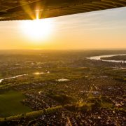 Rundflug Sonnenuntergang