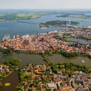 Rundflug Stralsund Rügenbrücke Strelasund