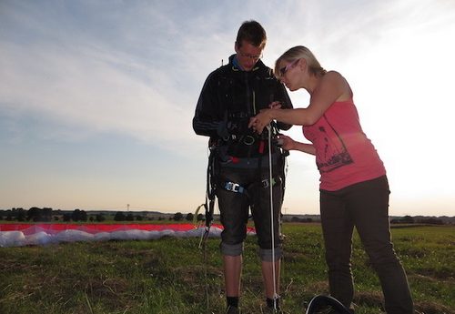 Gleitschirmfliegen Erlebnistag Waren Müritz