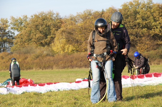 Gleitschirmfliegen Erlebnistag und Gleitschirmtandemflug Waren Müritz