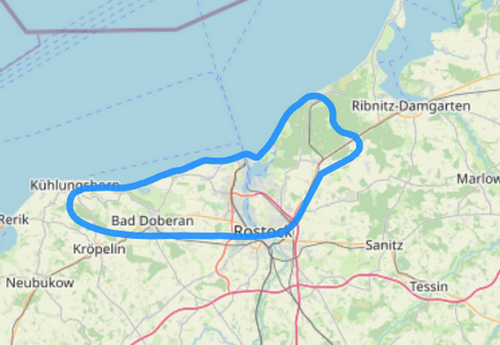Hubschrauber Route B die schönsten Ostseebäder