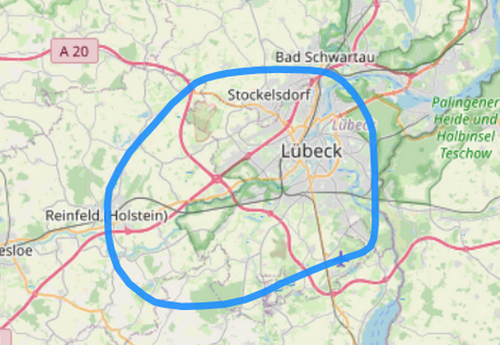 Route A Rund um das Holstentor von der Stadt Lübeck