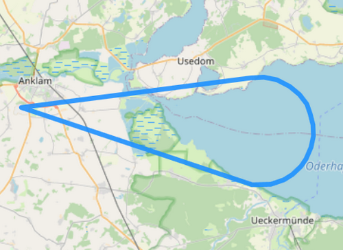 Route B Stettiner Haff und Ueckermünde