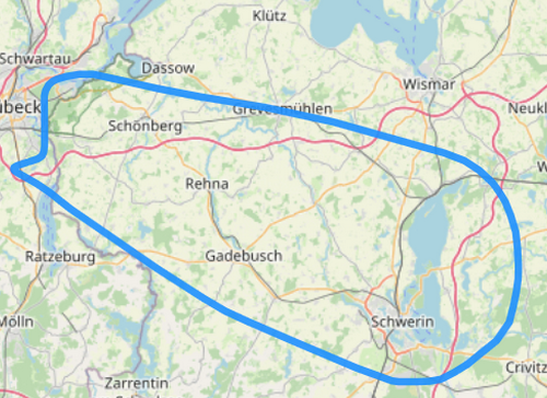 Route C über die Landeshauptstadt Schwerin