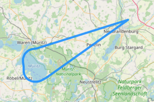 Route E über die Müritz und Nationalpark