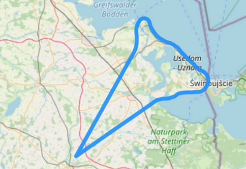 Route F Insel Usedom und Stettiner Haff