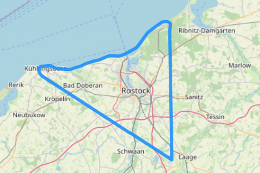Hubschrauber Route C die schönsten Ostseebäder