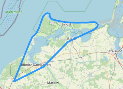 Hubschrauber Route D Fischland Darß Zingst