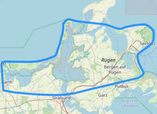 Hubschrauber Route D Rügen Kreidefelsen Kap Arkona Stralsund