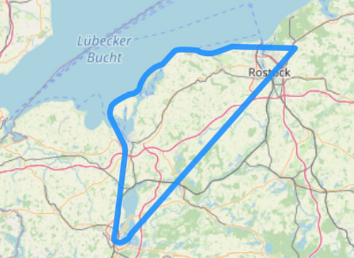Hubschrauber Route F Poel Wismar Schwerin