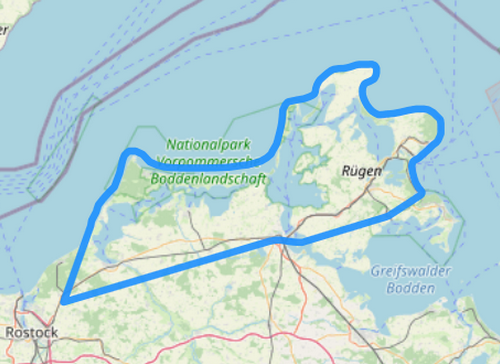 Hubschrauber Route H Rügen und FischlandDarß