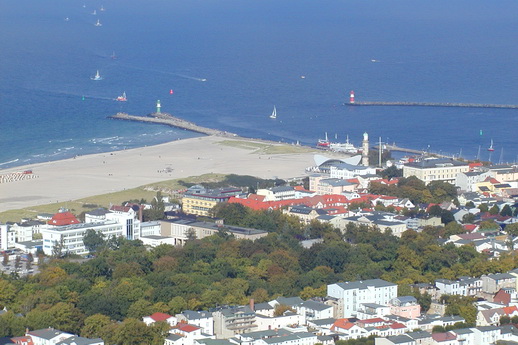 Rostock Warnemünde aus der Luft