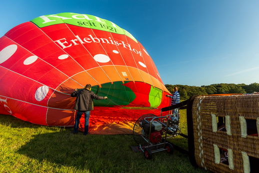 Ballonfahren Ballonfahrt Rostock Aufbau