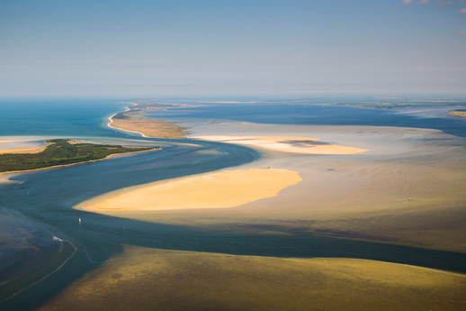 Bodden Sandhaken Nehrungen Fischland Darß Zingst