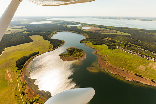 Fliegen über die Müritz