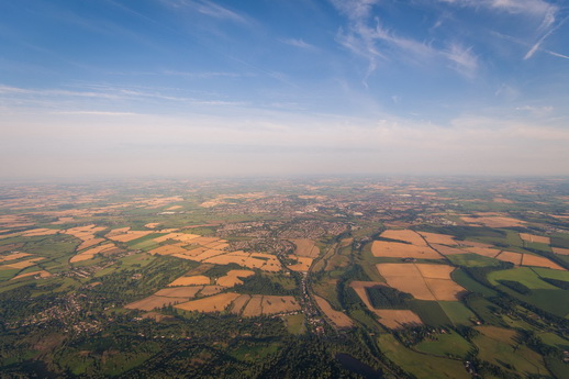 Flug über Feldberger Seenlandschaft