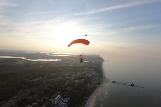 Tandem-Fallschirmspringen Usedom Heringsdorf