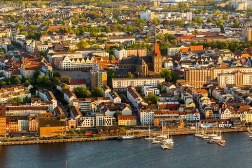 Rundflug Rostock am Strande