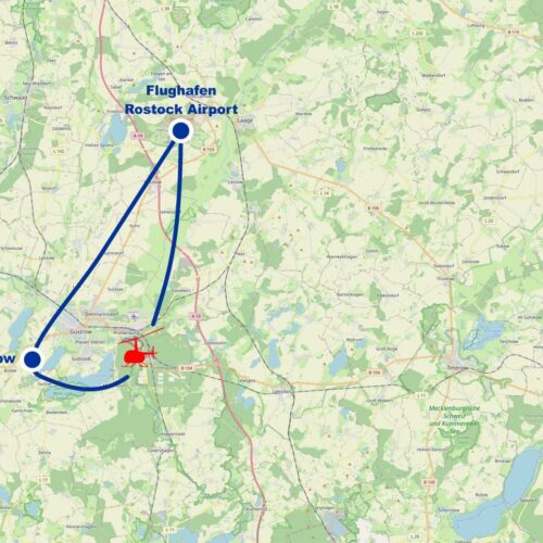 Hubschrauber Rundflug B Guestrow ab Flughafen Rostock Laage Airport