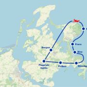 Rundflug 4 Bergen Kreideküste Prora Binz ab Flugplatz Güttin Rügen